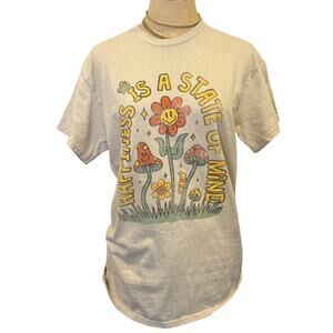 Happiness is a State of Mind Tee T-Shirt Unisex size M